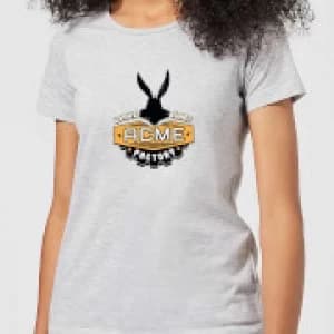 Looney Tunes ACME Logo Womens T-Shirt - Grey - 3XL