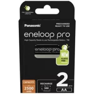 Panasonic eneloop pro HR06 AA battery (rechargeable) NiMH 2500 mAh 1.2 V 2 pc(s)