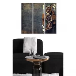 MDF7297295 Multicolor Decorative MDF Painting (3 Pieces)