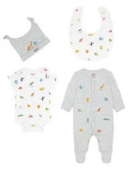 Cath Kidston Unisex Animals Sleepsuit Gift Set - Ivory