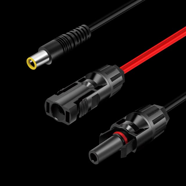 LogiLink Solar adapter cable. DC7909/M to 2x PVC/MF. CU. black/red. 0.