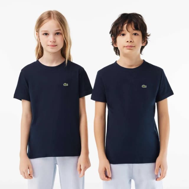 Lacoste Boys' Regular Fit Basic T-Shirt Navy 09 male 14 Years