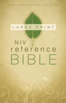 Large Print Reference Bible-Niv by Zondervan Hardback