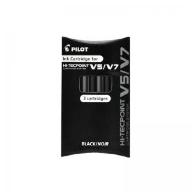 Pilot Refill for V5/V7 Eco Cartridge System Black (Pack 3) -...