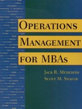 Operations Management for Mbas by Jack R. Meredith Paperback