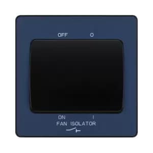 BG Evolve Matt Blue Fan Isolator Switch 10A Triple Pole - PCDDB15B