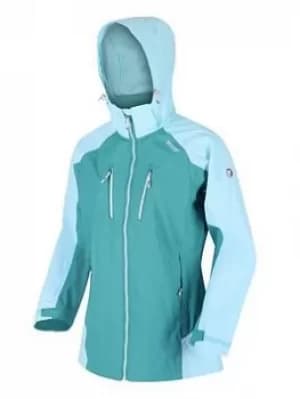 Regatta Calderdale Iv Waterproof Jacket, Turquoise, Size 10, Women