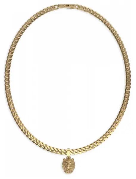 Guess UMN01301YG Mens Lion Pendant Gold Plated Chain Jewellery