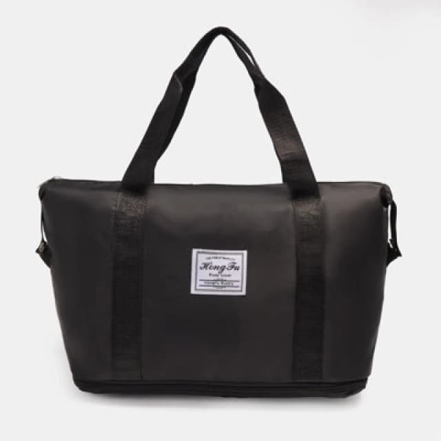 OHS OHS Travel Bag Weekend Expandable Pockets Shoe Cabin Duffle Organiser in Black One Size Unisex 5027434208463