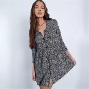 I Saw It First Woven Ditsy Floral Print - Black