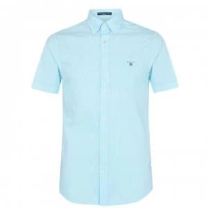 Gant Broadcloth Stripe Shirt - Aqua 429