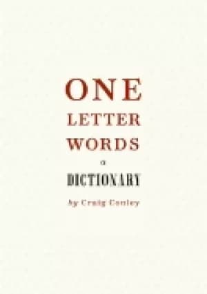 one letter words a dictionary