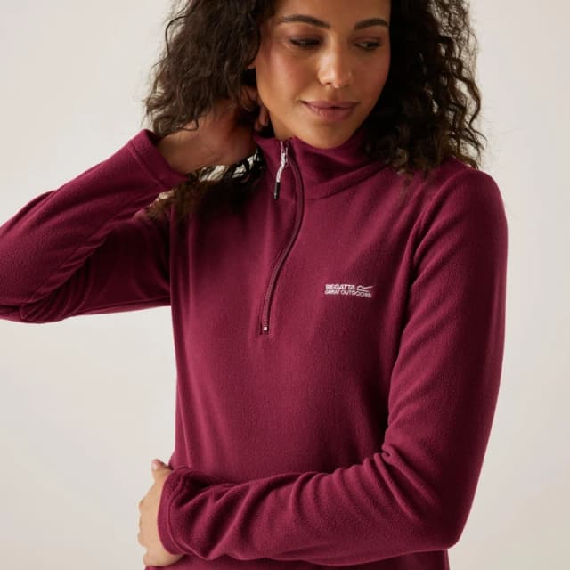 Regatta Sweethart Half Zip Fleece Dark Pimento female 10