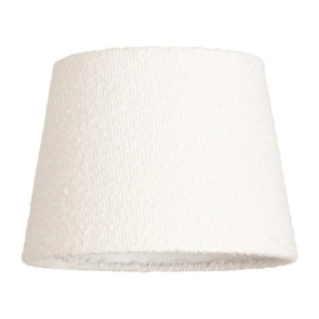 ValueLights ValueLights Rory Boucle Fabric Tapered Easy Fit Ceiling Table Floor Lamp Shade with LED Bulb in Cream Cream One Size Unisex 5059406065774