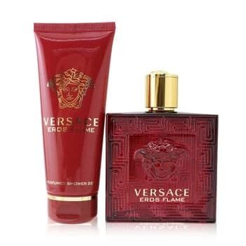 VersaceEros Flame Coffret: Eau de Parfum 100ml/3.4oz + Shower Gel 100ml/3.4oz 2pcs