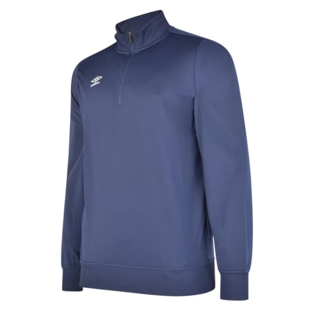 Umbro Umbro Men Club Essential Half Zip Sweatshirt in Dark Navy Size: Small Dark Navy S Male 5063527471079