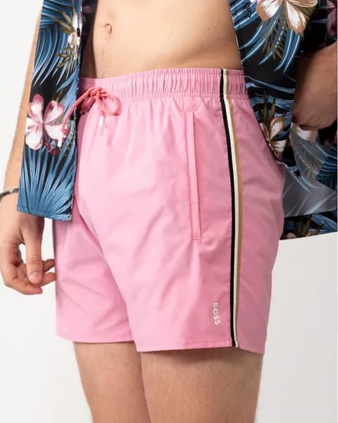 BOSS Swimwear Iconic Shell Swimming Trunks - XL Pink Swimwear and Beachwear male 50528291-681 XL