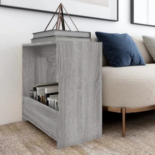 vidaXL Side Table Grey Sonoma 50x26x50cm Engineered Wood, Grey 826630