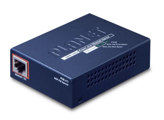 Planet PLANET POE-171 network switch Gigabit Ethernet (10/100/1000) Power over Ethernet (PoE) Blue POE171