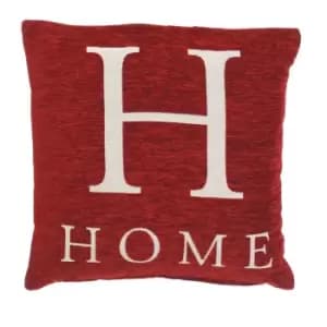 Premier Housewares 'Home' Cushion - Red