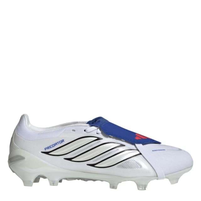 adidas Mens Predator Pro Fold Over Tongue Firm Ground Football Boots White/Blue male 6 (39.3)