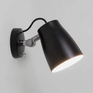 1 Light Indoor Wall Light Matt Black, E27