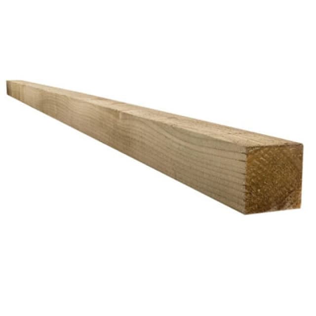 Snowdon Timber Treated 3X3" Fence Post (W) 75mm (H) 2.4M - Pack Of 2
