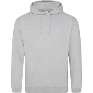 Awdis Unisex College Hooded Sweatshirt / Hoodie (4XL) (Heather Grey)