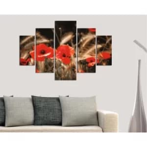 ST110 Multicolor Decorative MDF Painting (5 Pieces)