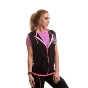 Golds Gym Zipped Sleeveless Hoodie - Black