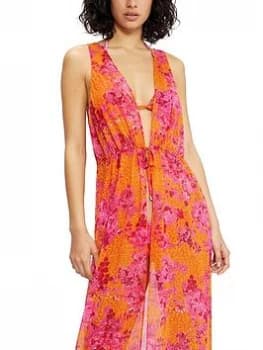 Ted Baker Full Length Cover Up - Bright Pink, Bright Pink, Size L, Women
