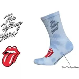 The Rolling Stones - Script Logo Unisex UK Size 7 - 11 Ankle Socks - Blue