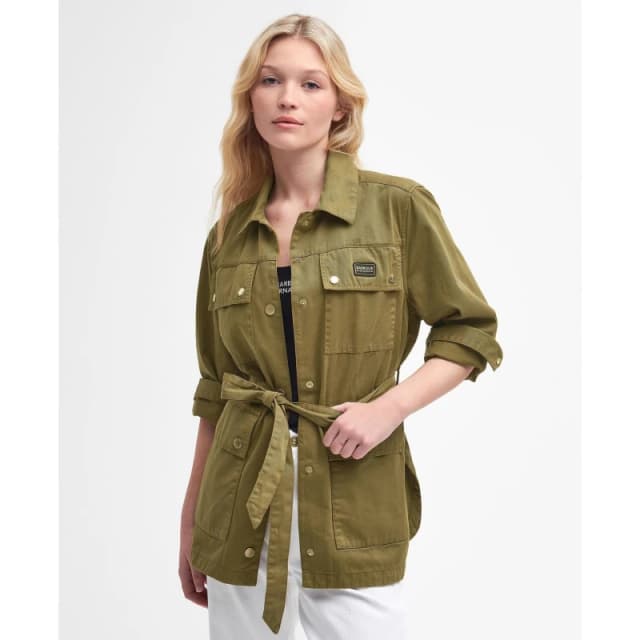 Barbour International Collins Utility Cotton Jacket - UK 8 Green Coats and Jackets female LCA0338OL55 UK 8
