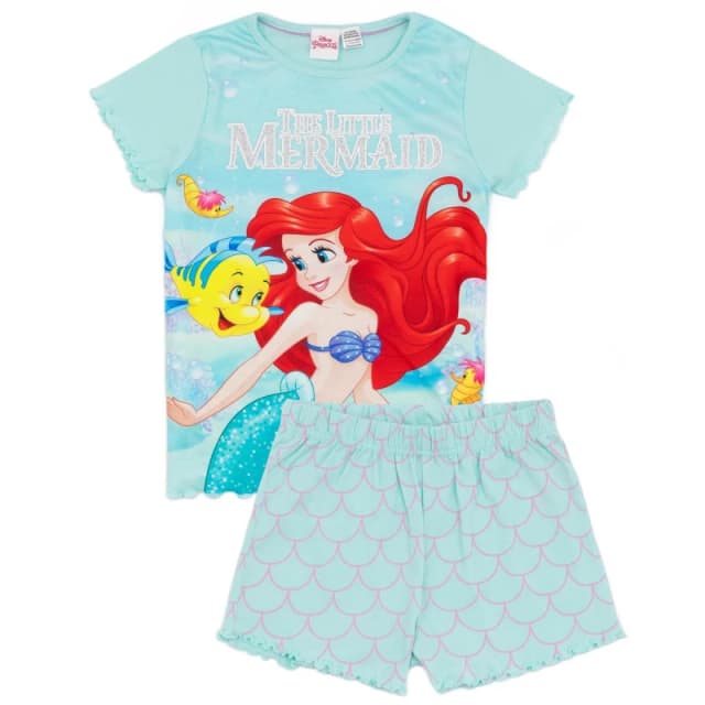 Disney Short Sleeve Short Leg Pyjama Set Blue female