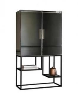 Hudson Living Pippard Cocktail Cabinet ; Black