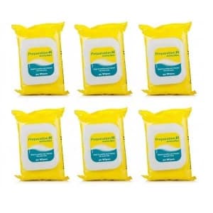 Preparation H 30 Wipes - Six Pack