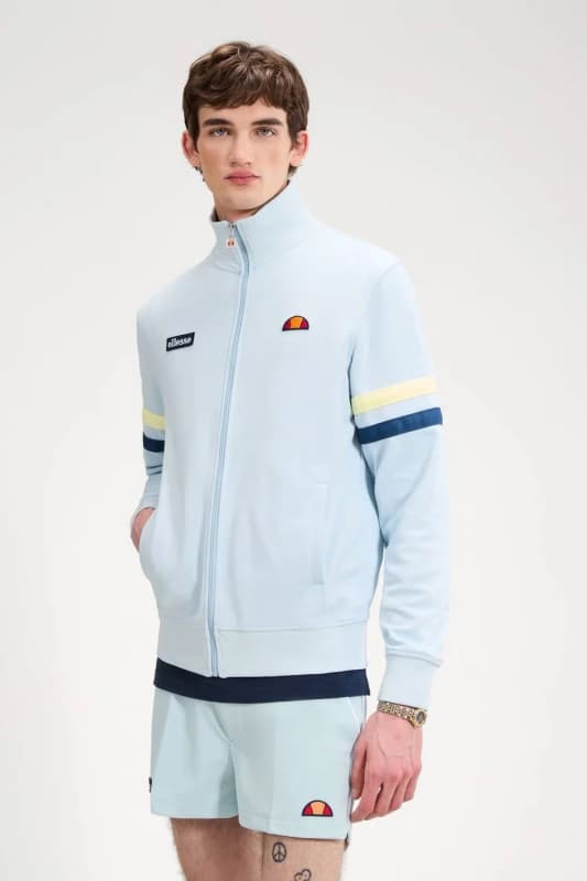 Ellesse Mens Roma Track Jacket in Light Blue Size: 2XL Light Blue Male 2XL