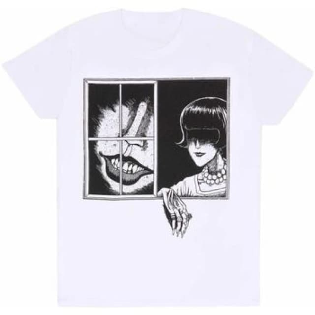 Junji-Ito Junji-Ito Men Window T-Shirt in White Size: Medium White M Male 5063377264494