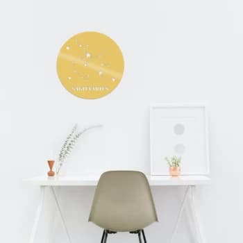 Sag?ttar?us Horoscope - Gold Gold Decorative Metal Wall Accessory