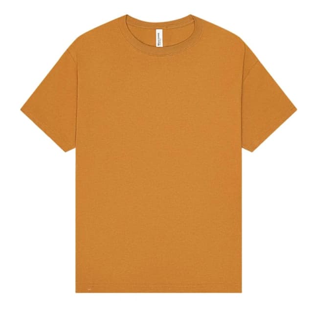 Bella + Canvas Mens Heavyweight Boxy T-Shirt in Amber Size: XS Amber Male XS
