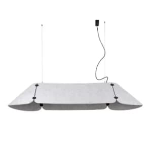 Fonovia Integrated LED Straight Bar Pendants Grey, 4000K