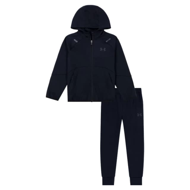 Under Armour Kids Two Piece Fleece Tracksuit Black male 2-3 Yrs