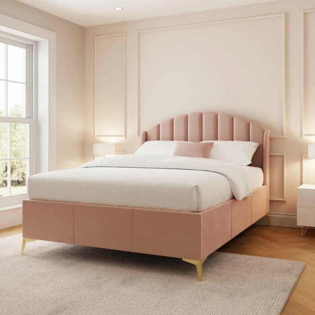 GFW Pettine Double Ottoman & Pocket Sprung Mattress Pink unisex Double