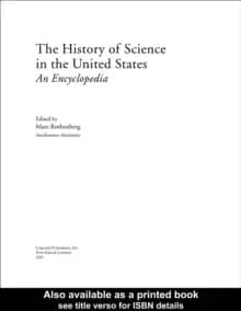 History of Science in United StatesAn Encyclopedia