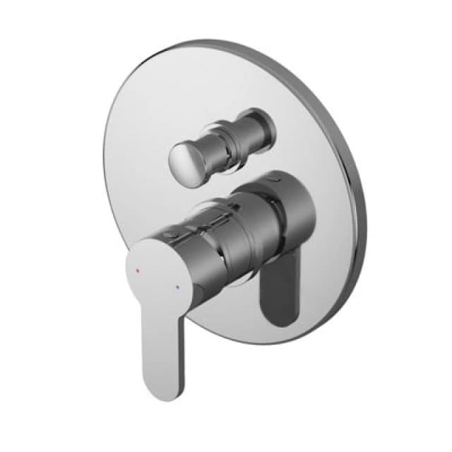 BALTERLEY Pride Round Concealed Manual Shower Valve with Diverter (2 Outlets) - Chrome Balterley BSPRMV12