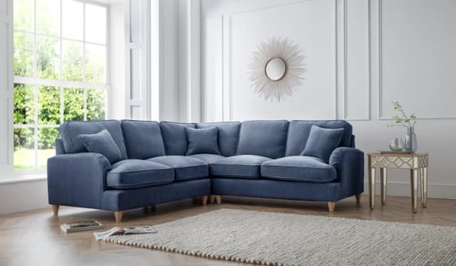 The Great Sofa Company Orla 2 Corner 2 Manhattan Ice (no cutout) in Navy Navy Unisex
