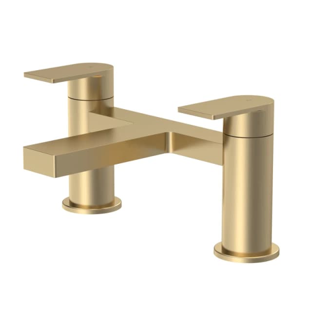 BALTERLEY Contemporary Deck Mounted Bath Filler Tap - Brushed Brass Balterley BTD803