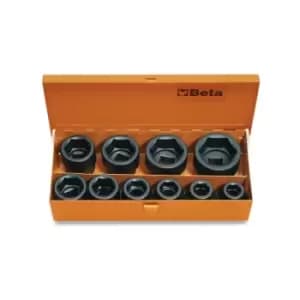 Beta Tools 728/C10 10pc 3/4" Square Drive Standard Impact Socket Set 007280910