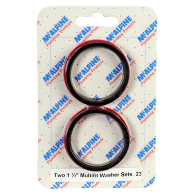 McAlpine CARD-23 Two 1.5" Multifit Washer Sets - PWM2 x 2 + RWM2 x 2 Black