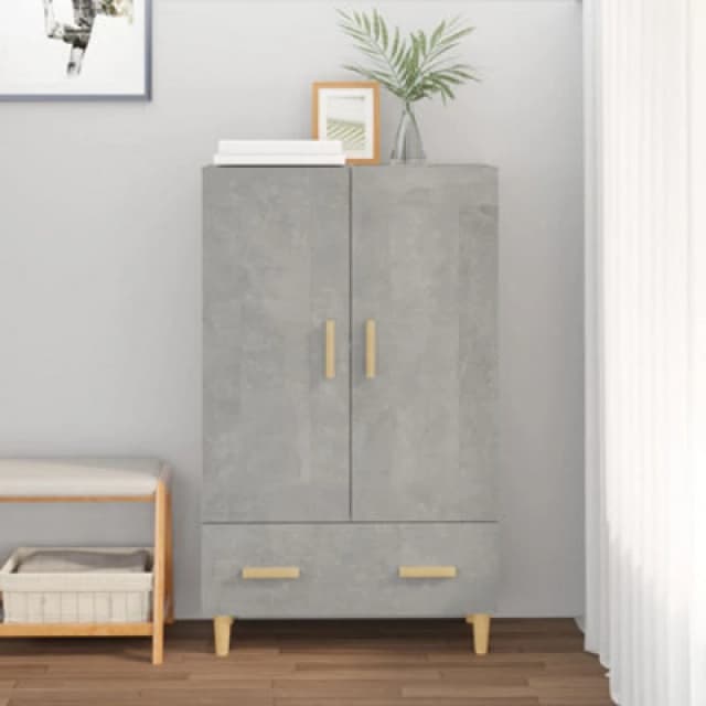 VIDAXL Highboard Concrete Grey 70x31x115cm Engineered Wood Vidaxl 8720287081753